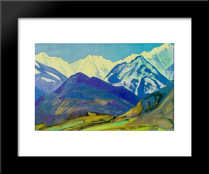 Kuluta. Dobi Nulla. 20x24 Black Modern Wood Framed Art Print Poster by Roerich, Nicholas
