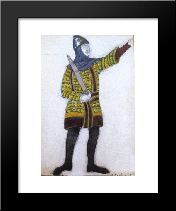 Kurvenal 20x24 Black Modern Wood Framed Art Print Poster by Roerich, Nicholas