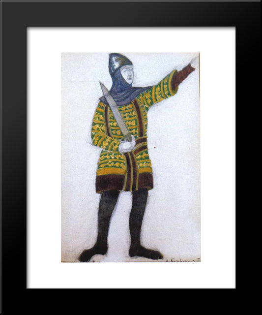 Kurvenal 20x24 Black Modern Wood Framed Art Print Poster by Roerich, Nicholas