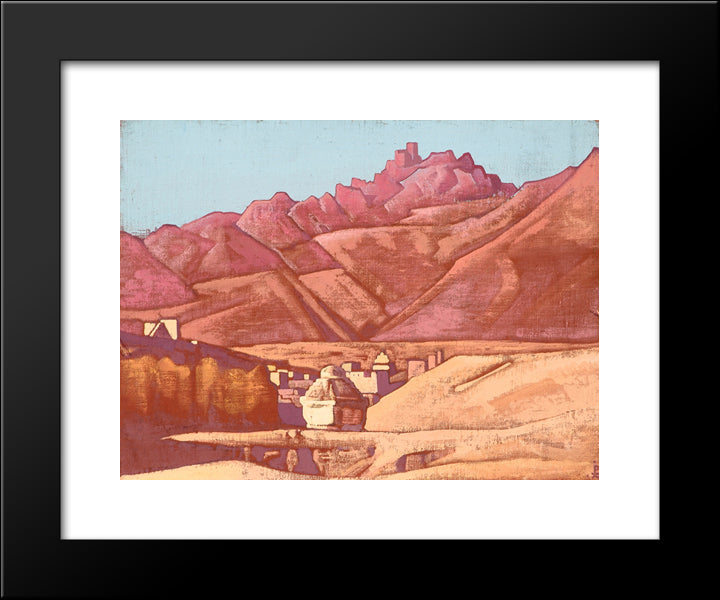Ladakh. Leh. 20x24 Black Modern Wood Framed Art Print Poster by Roerich, Nicholas