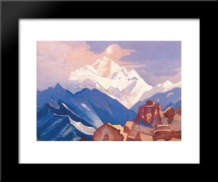 Ladakh 20x24 Black Modern Wood Framed Art Print Poster by Roerich, Nicholas