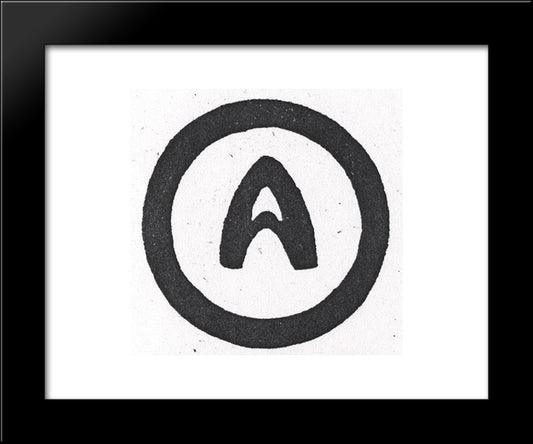 Logo Of The Publishing House Alatas 20x24 Black Modern Wood Framed Art Print Poster by Roerich, Nicholas