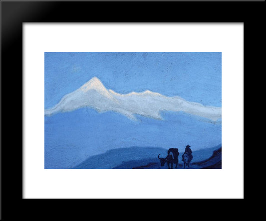 Lonely Wanderer 20x24 Black Modern Wood Framed Art Print Poster by Roerich, Nicholas