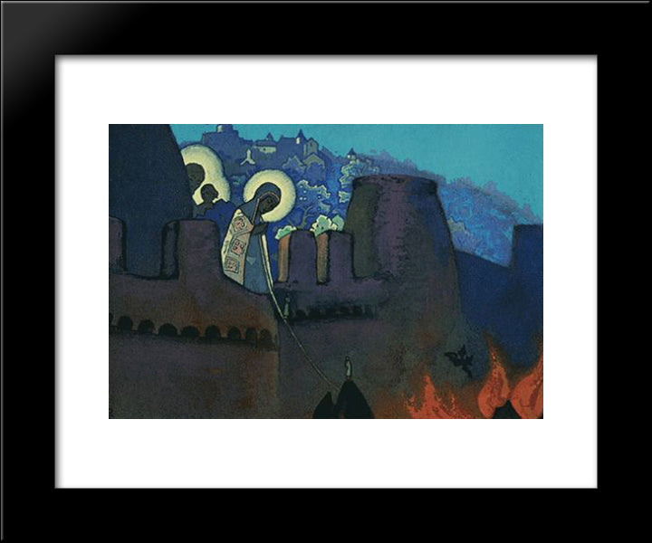 Madonna Laboris 20x24 Black Modern Wood Framed Art Print Poster by Roerich, Nicholas