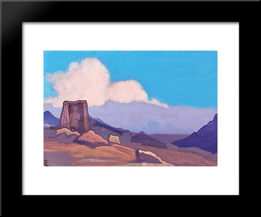 Maitreya. Tibet. 20x24 Black Modern Wood Framed Art Print Poster by Roerich, Nicholas