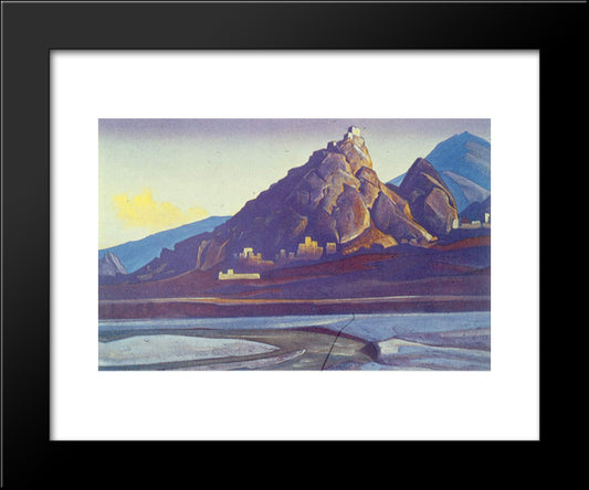 Maulbek 20x24 Black Modern Wood Framed Art Print Poster by Roerich, Nicholas