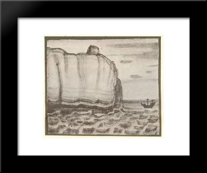 Messenger 20x24 Black Modern Wood Framed Art Print Poster by Roerich, Nicholas