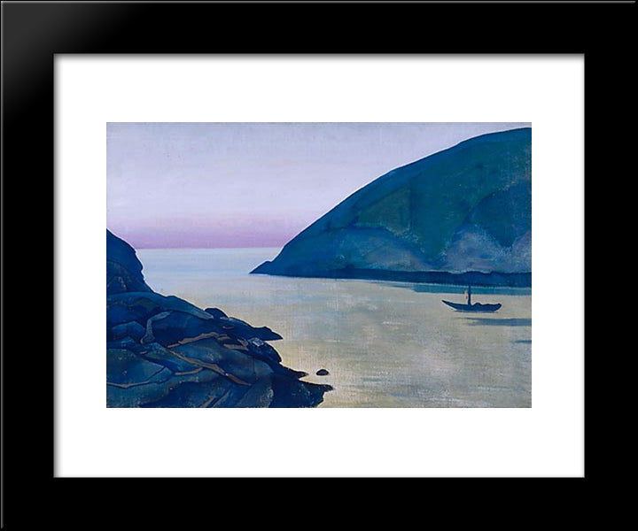 Monhegan (Hope) 20x24 Black Modern Wood Framed Art Print Poster by Roerich, Nicholas