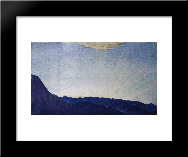 Morning 20x24 Black Modern Wood Framed Art Print Poster by Roerich, Nicholas