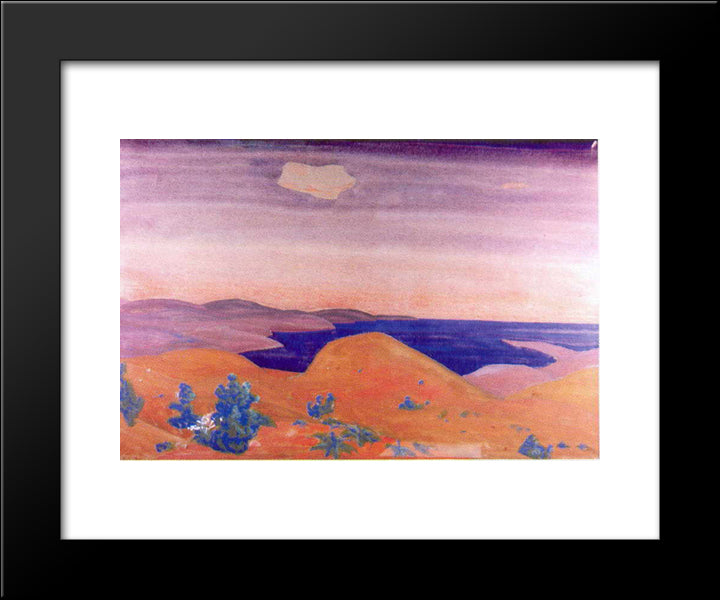 Morocco 20x24 Black Modern Wood Framed Art Print Poster by Roerich, Nicholas