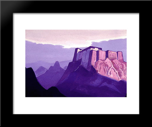 Mountain Abode 20x24 Black Modern Wood Framed Art Print Poster by Roerich, Nicholas