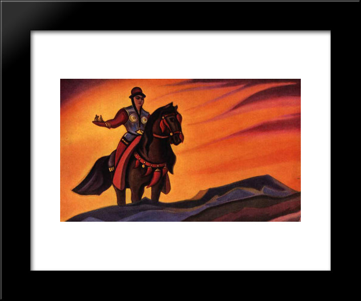 Nastasia Mikulichna 20x24 Black Modern Wood Framed Art Print Poster by Roerich, Nicholas