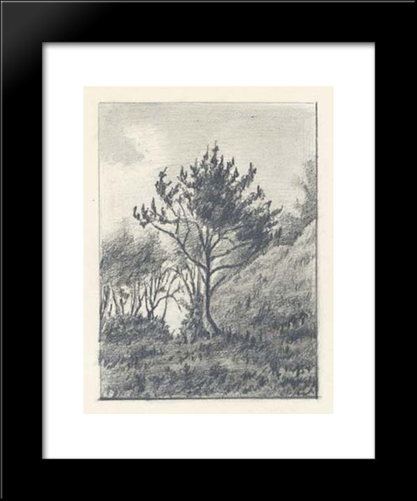 Near Mount Sobachya In Sosnitsy 20x24 Black Modern Wood Framed Art Print Poster by Roerich, Nicholas