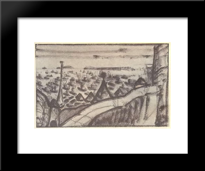 Old King 20x24 Black Modern Wood Framed Art Print Poster by Roerich, Nicholas