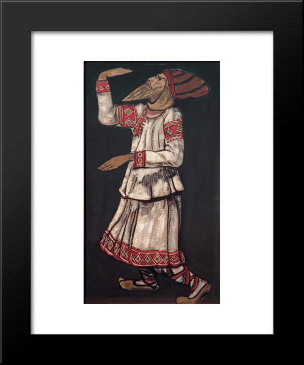 Old Man 20x24 Black Modern Wood Framed Art Print Poster by Roerich, Nicholas