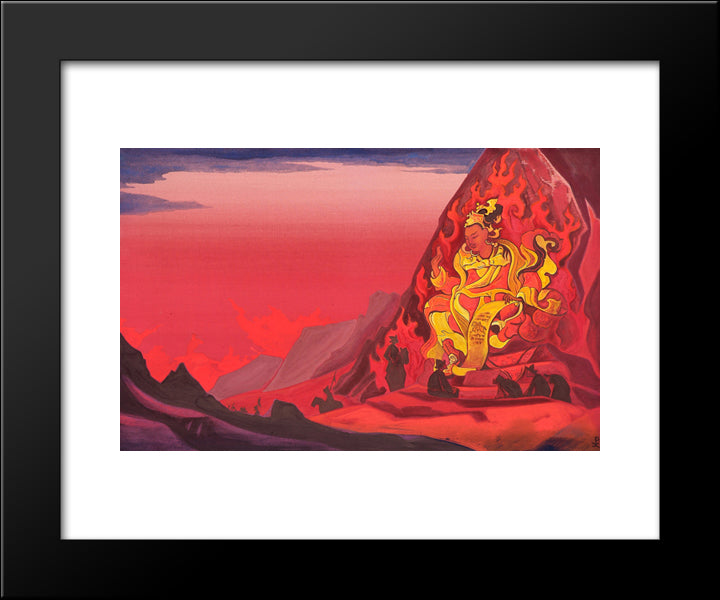 Order Of Rigden Jyepo 20x24 Black Modern Wood Framed Art Print Poster by Roerich, Nicholas