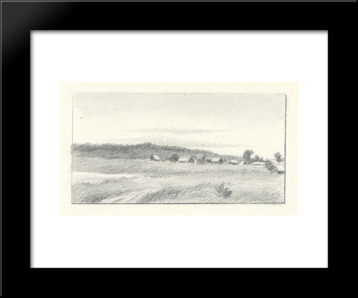 Ozertitsy 20x24 Black Modern Wood Framed Art Print Poster by Roerich, Nicholas