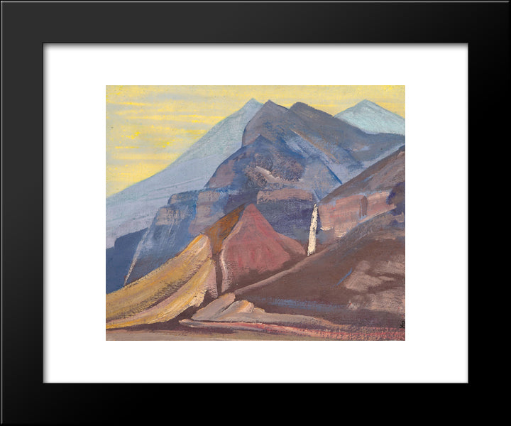 Palden Lhamo 20x24 Black Modern Wood Framed Art Print Poster by Roerich, Nicholas