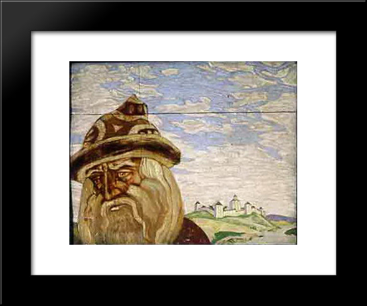Parting Century 20x24 Black Modern Wood Framed Art Print Poster by Roerich, Nicholas