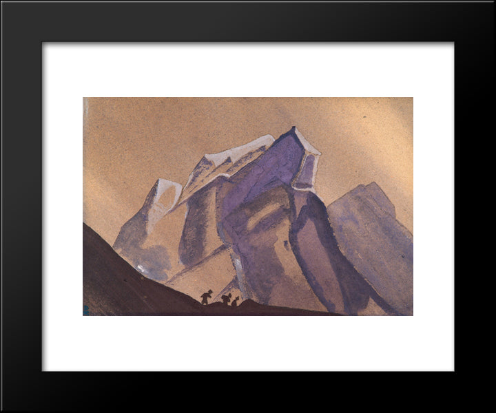 Pass. Tempest. Secret Path. 20x24 Black Modern Wood Framed Art Print Poster by Roerich, Nicholas