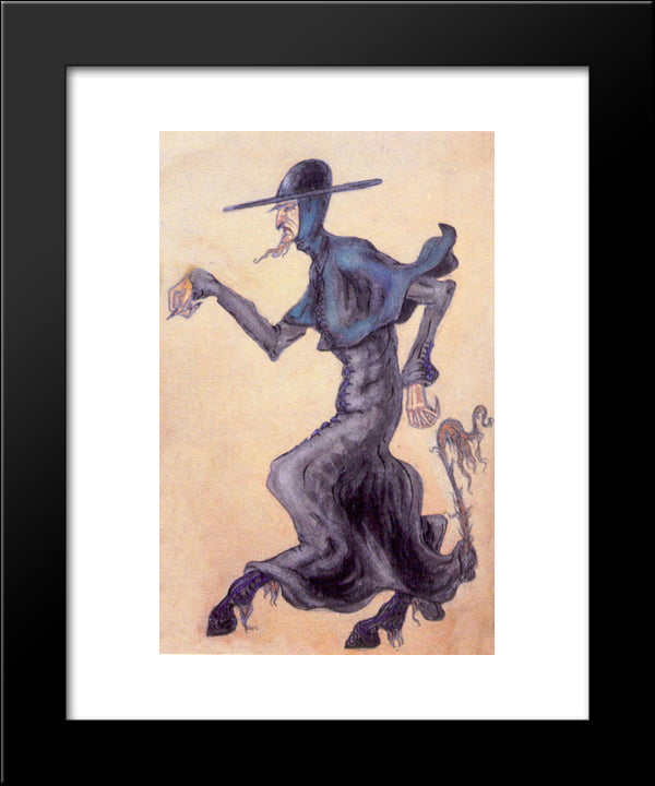 Pater-Devil 20x24 Black Modern Wood Framed Art Print Poster by Roerich, Nicholas