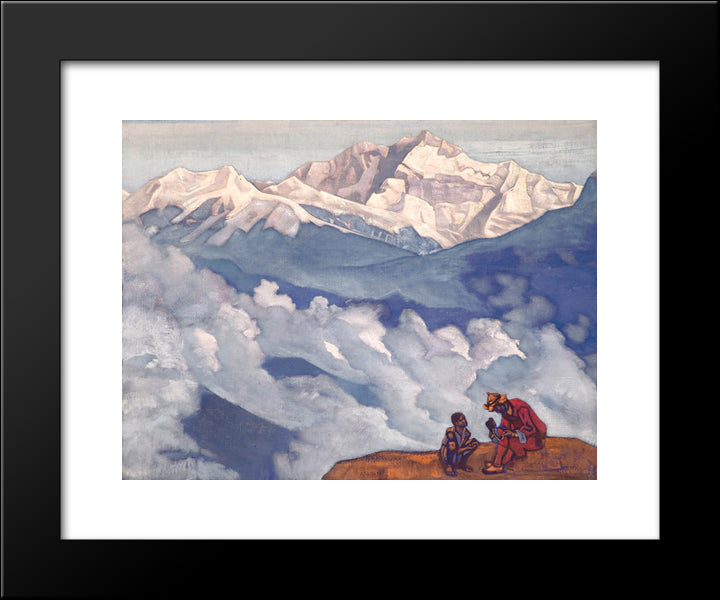 Pearl Of Searching 20x24 Black Modern Wood Framed Art Print Poster by Roerich, Nicholas