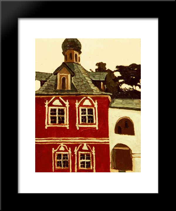 Pechora. Vestry. 20x24 Black Modern Wood Framed Art Print Poster by Roerich, Nicholas