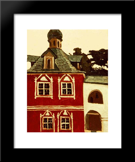 Pechora. Vestry. 20x24 Black Modern Wood Framed Art Print Poster by Roerich, Nicholas