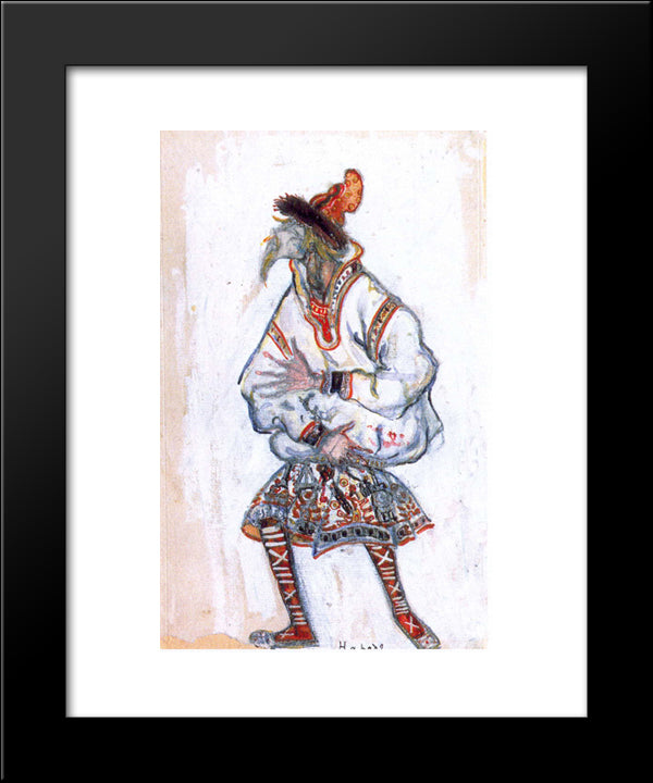 People (Old Man) 20x24 Black Modern Wood Framed Art Print Poster by Roerich, Nicholas