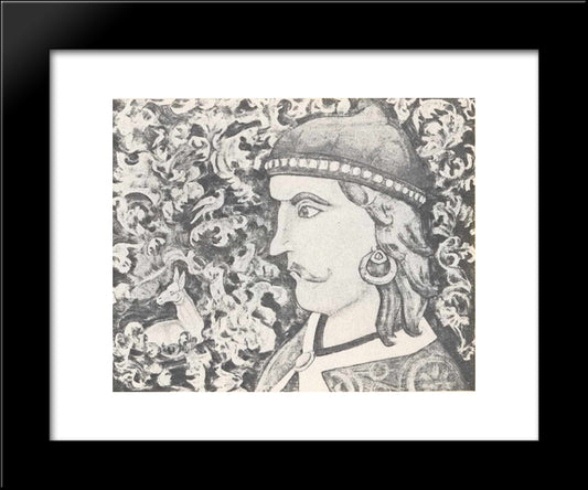 Prince (Knyaz) 20x24 Black Modern Wood Framed Art Print Poster by Roerich, Nicholas