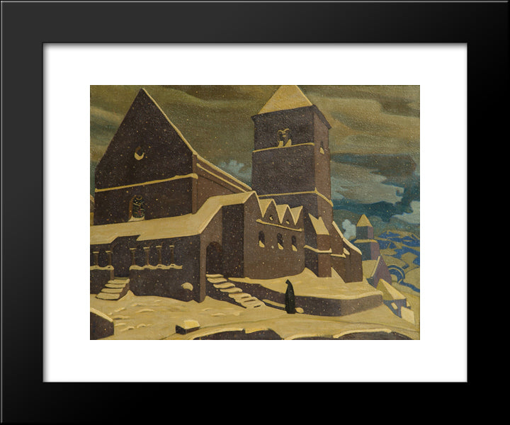 Repentance 20x24 Black Modern Wood Framed Art Print Poster by Roerich, Nicholas