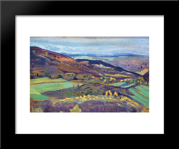 Rocks & Cliffs. 20x24 Black Modern Wood Framed Art Print Poster by Roerich, Nicholas