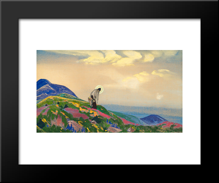 Saint Pantaleon The Healer 20x24 Black Modern Wood Framed Art Print Poster by Roerich, Nicholas
