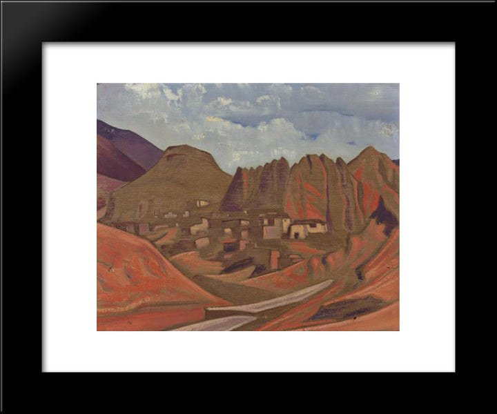 Sandoling. Lamayura. 20x24 Black Modern Wood Framed Art Print Poster by Roerich, Nicholas