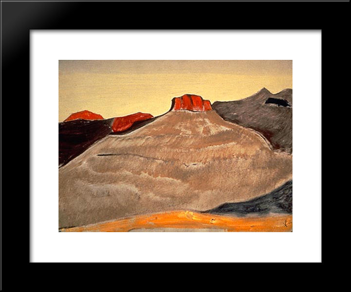 Santa-Fe 20x24 Black Modern Wood Framed Art Print Poster by Roerich, Nicholas