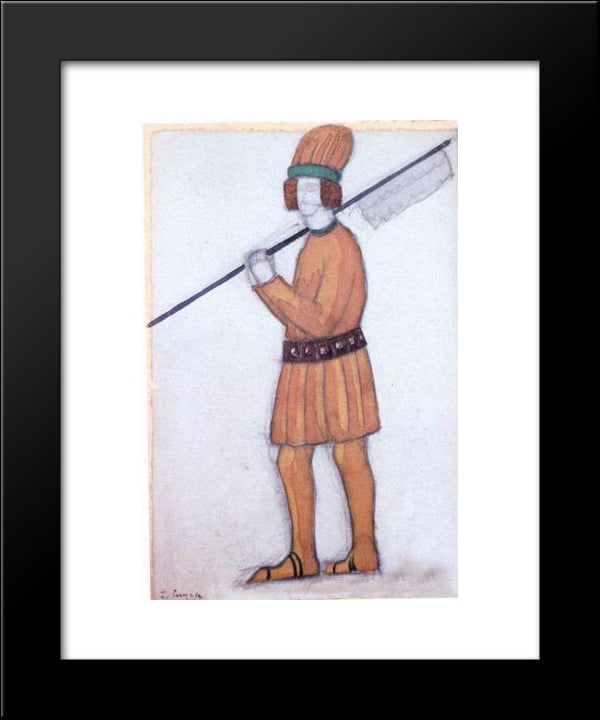 Servant 20x24 Black Modern Wood Framed Art Print Poster by Roerich, Nicholas