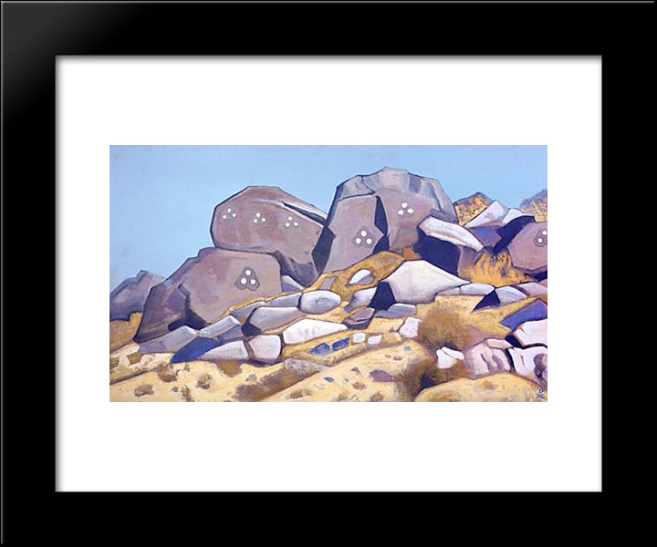 Shara-Muren 20x24 Black Modern Wood Framed Art Print Poster by Roerich, Nicholas