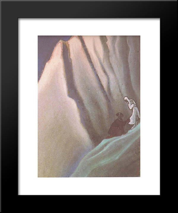 She Who Leads 20x24 Black Modern Wood Framed Art Print Poster by Roerich, Nicholas