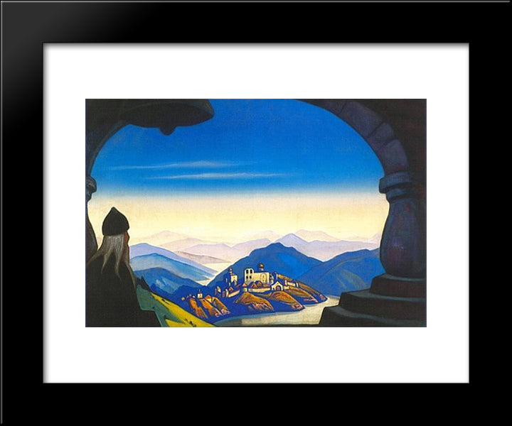 Slavic Land 20x24 Black Modern Wood Framed Art Print Poster by Roerich, Nicholas