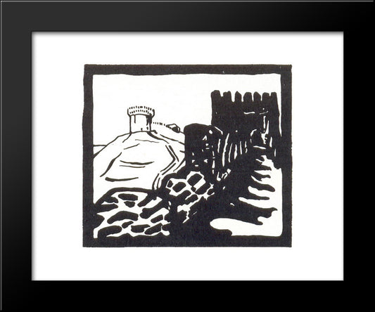 Smolensk 20x24 Black Modern Wood Framed Art Print Poster by Roerich, Nicholas