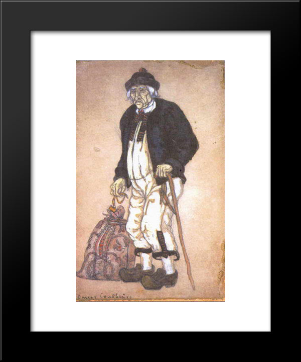 Solveig'S Father 20x24 Black Modern Wood Framed Art Print Poster by Roerich, Nicholas