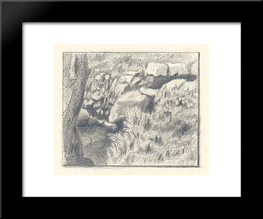 Springs In Izvara 20x24 Black Modern Wood Framed Art Print Poster by Roerich, Nicholas
