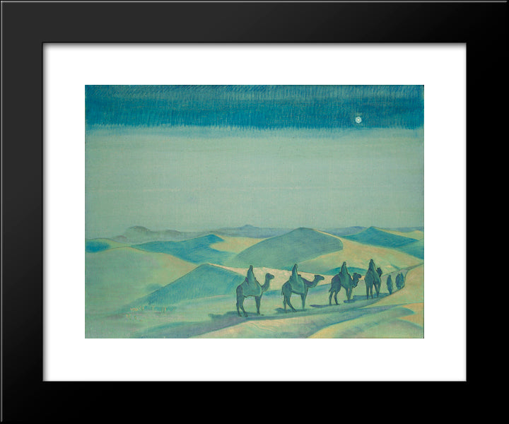 Star Of Mother Of The World 20x24 Black Modern Wood Framed Art Print Poster by Roerich, Nicholas