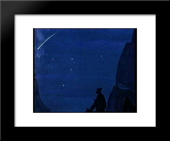 Star Of The Hero 20x24 Black Modern Wood Framed Art Print Poster by Roerich, Nicholas