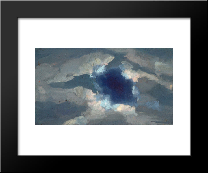 Study Of Clouds 20x24 Black Modern Wood Framed Art Print Poster by Roerich, Nicholas