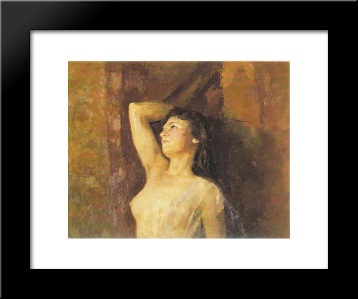 Study Of Female Nude 20x24 Black Modern Wood Framed Art Print Poster by Roerich, Nicholas