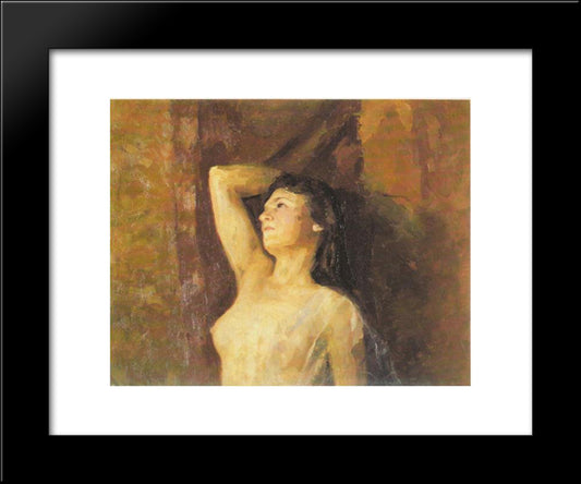Study Of Female Nude 20x24 Black Modern Wood Framed Art Print Poster by Roerich, Nicholas