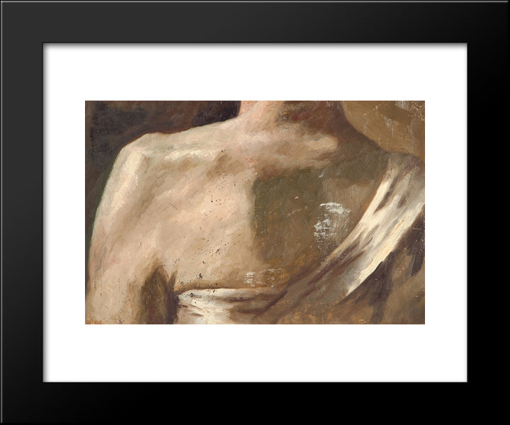 Study Of Torso 20x24 Black Modern Wood Framed Art Print Poster by Roerich, Nicholas