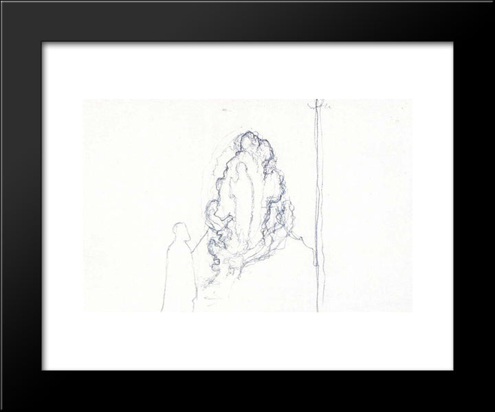 Study To Mohammed The Prophet 20x24 Black Modern Wood Framed Art Print Poster by Roerich, Nicholas