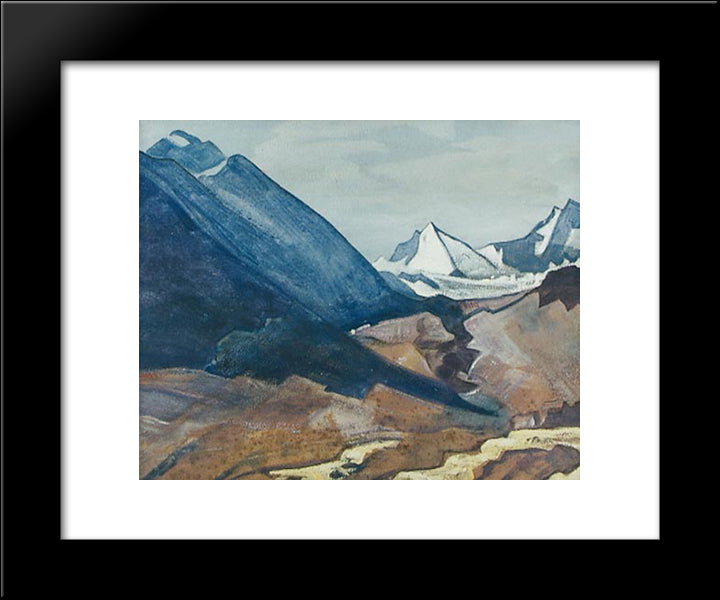 Study Toienno-Guio-Dia - Friend Of Travelers 20x24 Black Modern Wood Framed Art Print Poster by Roerich, Nicholas